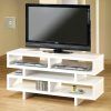2017 Ovid White Tv Stand intended for Techlink Ov95W Ovid White & Clear Glass Led & Lcd Tv Stand For Up To (Photo 7080 of 7825)