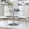 Glass and Chrome Dining Tables and Chairs (Photo 21 of 25)