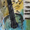 Abstract Musical Notes Piano Jazz Wall Artwork (Photo 3 of 20)