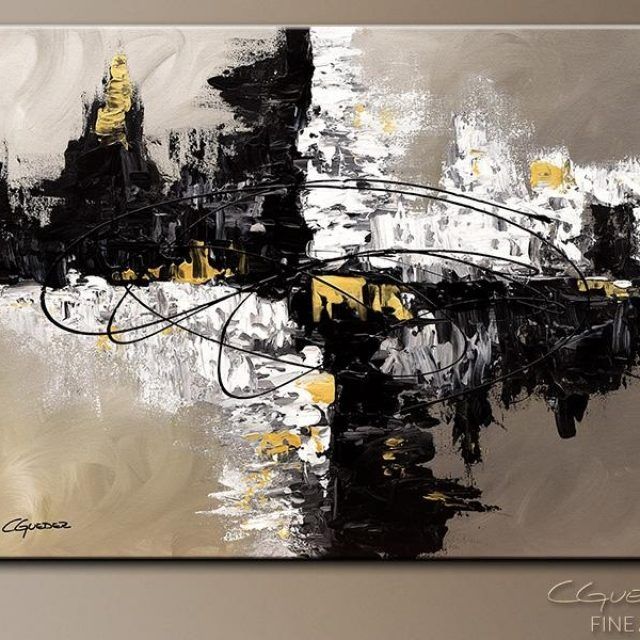  Best 20+ of Black and Gold Abstract Wall Art