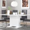White High Gloss Dining Tables and Chairs (Photo 12 of 25)