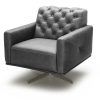Leather Black Swivel Chairs (Photo 4 of 25)