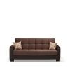 Celine Sectional Futon Sofas With Storage Camel Faux Leather (Photo 8 of 15)