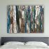 Oversized Teal Canvas Wall Art