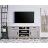 Rustic Corner 50" Solid Wood Tv Stands Gray (Photo 9 of 15)