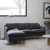 2Pc Connel Modern Chaise Sectional Sofas Black (Photo 5 of 15)