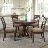 Jaxon 5 Piece Extension Counter Sets With Fabric Stools (Photo 18 of 25)