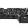 Panther Fire Leather Dual Power Reclining Sofas (Photo 8 of 15)