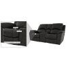 Panther Fire Leather Dual Power Reclining Sofas (Photo 12 of 15)