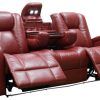 Panther Fire Leather Dual Power Reclining Sofas (Photo 9 of 15)