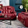 Panther Fire Leather Dual Power Reclining Sofas (Photo 14 of 15)