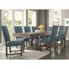 Caira Black 7 Piece Dining Sets With Arm Chairs & Diamond Back Chairs (Photo 1 of 25)
