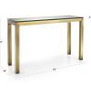 Parsons Clear Glass Top & Brass Base 48X16 Console Tables (Photo 2 of 25)