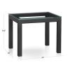 Parsons Clear Glass Top & Dark Steel Base 48X16 Console Tables (Photo 5 of 25)