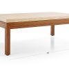 Parsons Travertine Top & Elm Base 48X16 Console Tables (Photo 2 of 25)