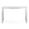 Parsons Clear Glass Top & Stainless Steel Base 48X16 Console Tables (Photo 13 of 25)