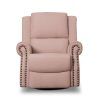 Amala White Leather Reclining Swivel Chairs (Photo 16 of 25)