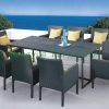 Wicker and Glass Dining Tables (Photo 11 of 25)