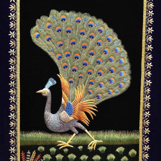 2024 Popular Jeweled Peacock Wall Art