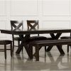 Jaxon Grey 6 Piece Rectangle Extension Dining Sets With Bench & Wood Chairs (Photo 3 of 25)