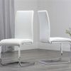 White Leather Dining Chairs (Photo 21 of 25)