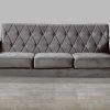 Silver Tufted Sofas (Photo 20 of 20)