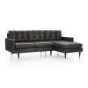 2Pc Maddox Right Arm Facing Sectional Sofas With Chaise Brown (Photo 11 of 15)