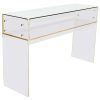 Parsons Travertine Top & Brass Base 48X16 Console Tables (Photo 24 of 25)