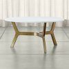 Parsons White Marble Top & Brass Base 48X16 Console Tables (Photo 12 of 25)