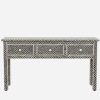 Black and White Inlay Console Tables (Photo 10 of 25)