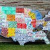 License Plate Map Wall Art (Photo 10 of 20)