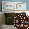 Mr and Mrs Wall Art (Photo 6 of 20)