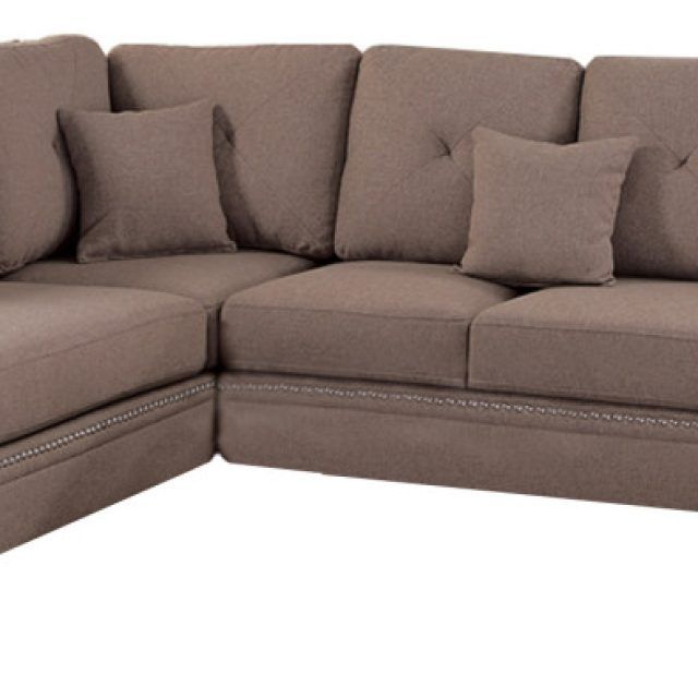 15 Best Ideas 2pc Polyfiber Sectional Sofas with Nailhead Trims Gray