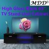 47" Tv Stands High Gloss Tv Cabinet With 2 Drawers (Photo 15 of 15)