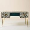 Black and White Inlay Console Tables (Photo 17 of 25)