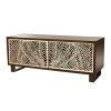 Natural Cane Media Console Tables (Photo 3 of 25)