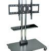 Tabletop Tv Stands Base With Black Metal Tv Mount (Photo 12 of 15)