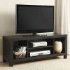 Wood Corner Storage Console Tv Stands for Tvs Up to 55" White (Photo 4 of 15)
