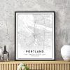 Portland Map Wall Art (Photo 7 of 20)