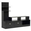 Dark Wood Tv Stand Collection Cabinet For Most Flat Panel S Up To with Most Recently Released Dark Brown Corner Tv Stands (Photo 7557 of 7825)