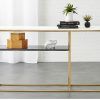 Elke Marble Console Tables With Brass Base (Photo 14 of 25)