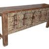 Hand Carved White Wash Console Tables (Photo 4 of 25)