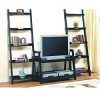 Modern Black Tv Stands on Wheels With Metal Cart (Photo 3 of 15)