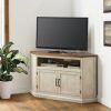 Modern Farmhouse Fireplace Credenza Tv Stands Rustic Gray Finish (Photo 4 of 15)