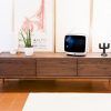 Fashionable Walnut Tv Cabinets With Doors for Furniture Of America Basa Contemporary 70-Inch Walnut Tv Stand (Photo 6706 of 7825)