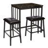 Presson 3 Piece Counter Height Dining Sets (Photo 1 of 25)