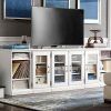 Black Tv Stand With Glass Doors (Photo 17 of 20)