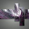 Purple and Grey Abstract Wall Art (Photo 10 of 15)
