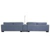 Brayson Chaise Sectional Sofas Dusty Blue (Photo 9 of 15)