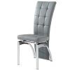 Grey Leather Dining Chairs (Photo 15 of 25)